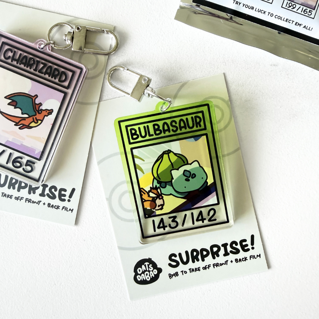 Bokémon TCG Acrylic Keychain - Gen 1