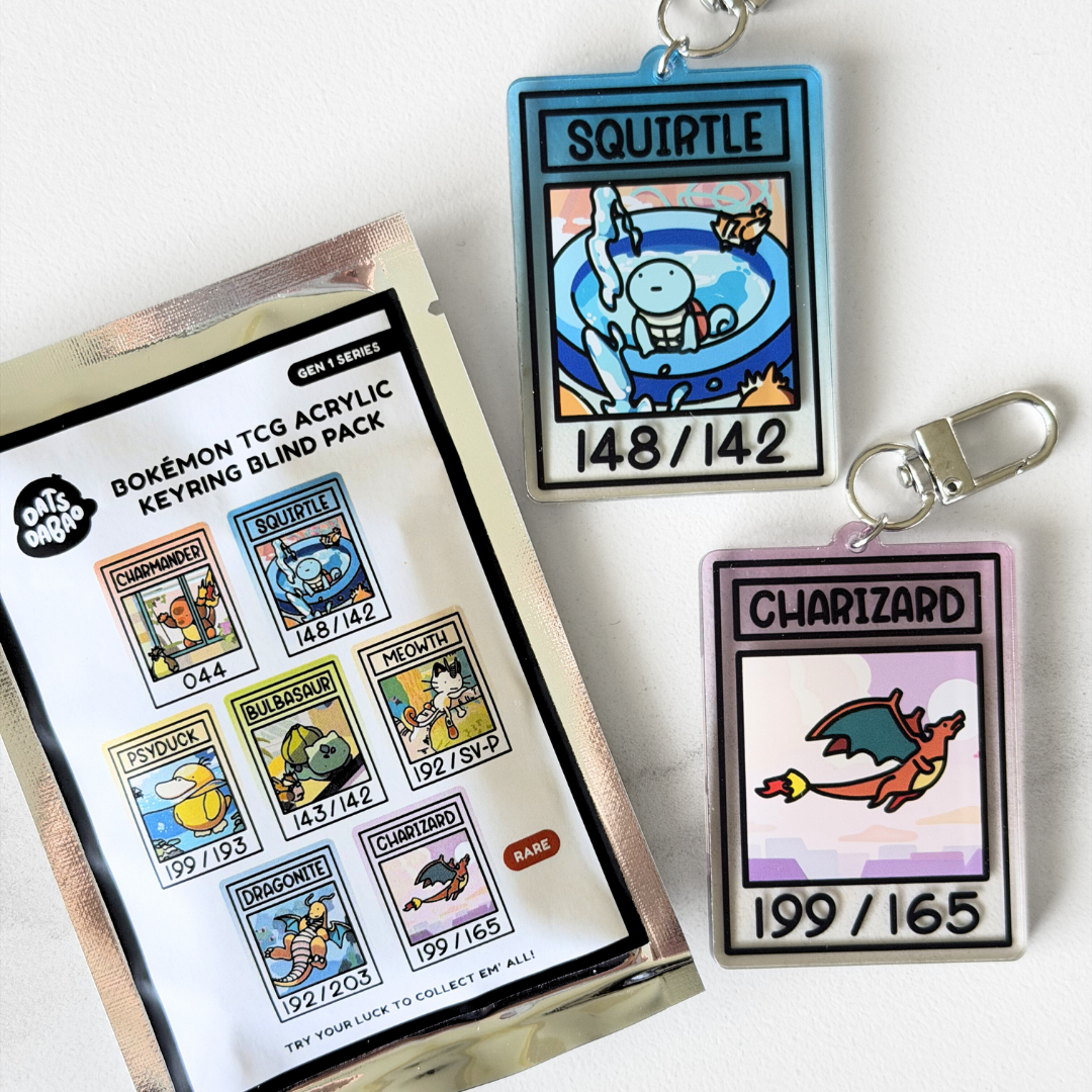 Bokémon TCG Acrylic Keychain - Gen 1