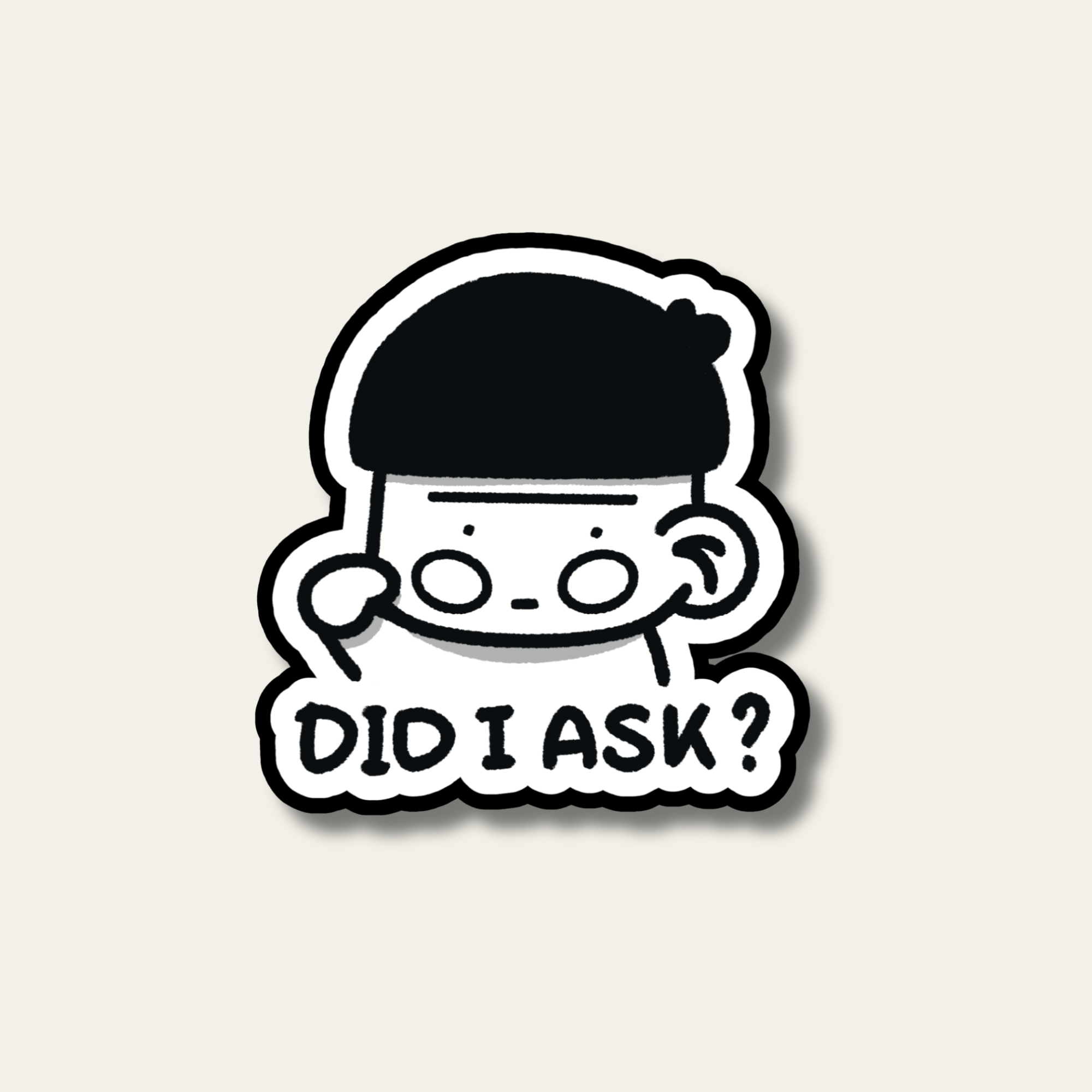 Questioning Bao Sticker