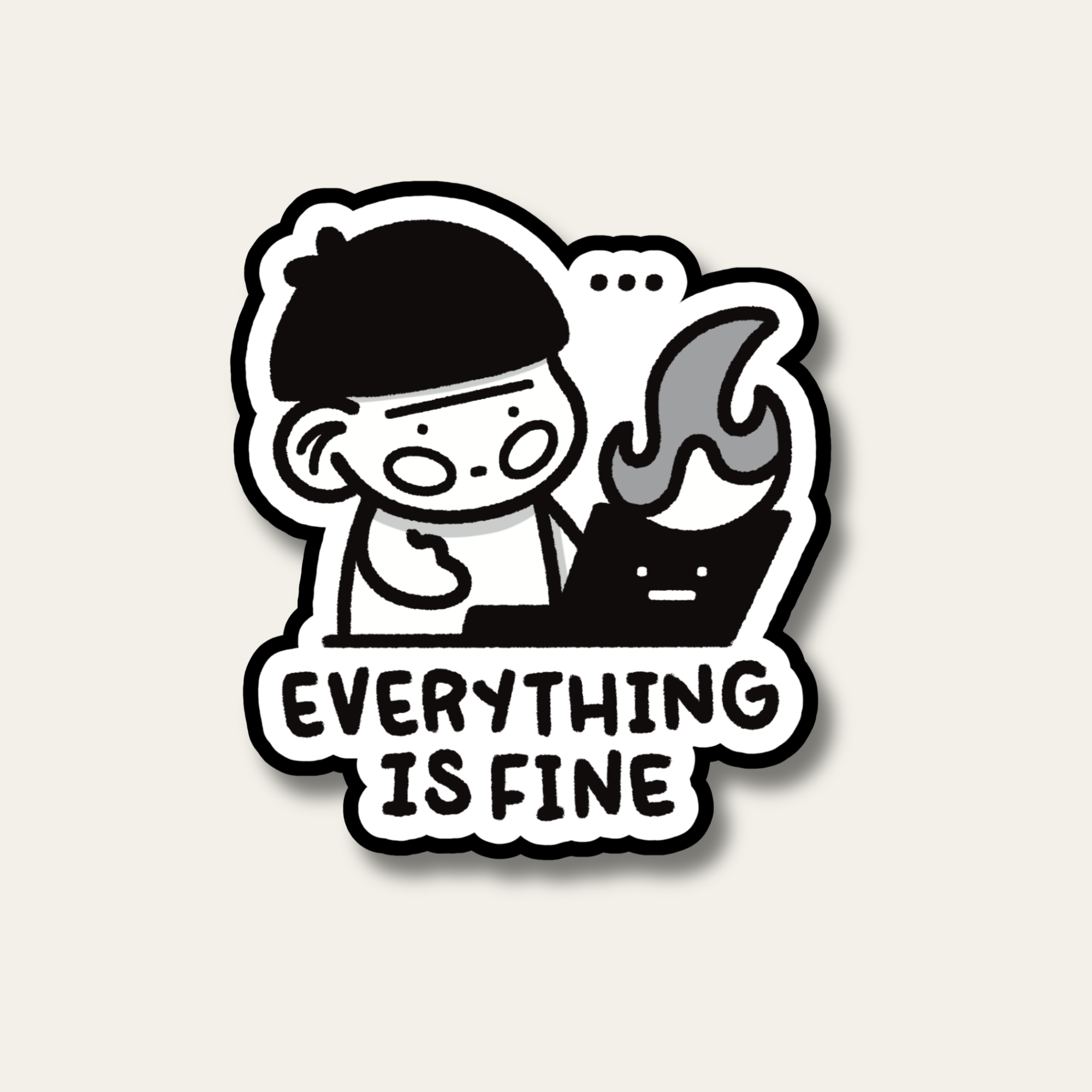 Everything Is Fine Bao Sticker
