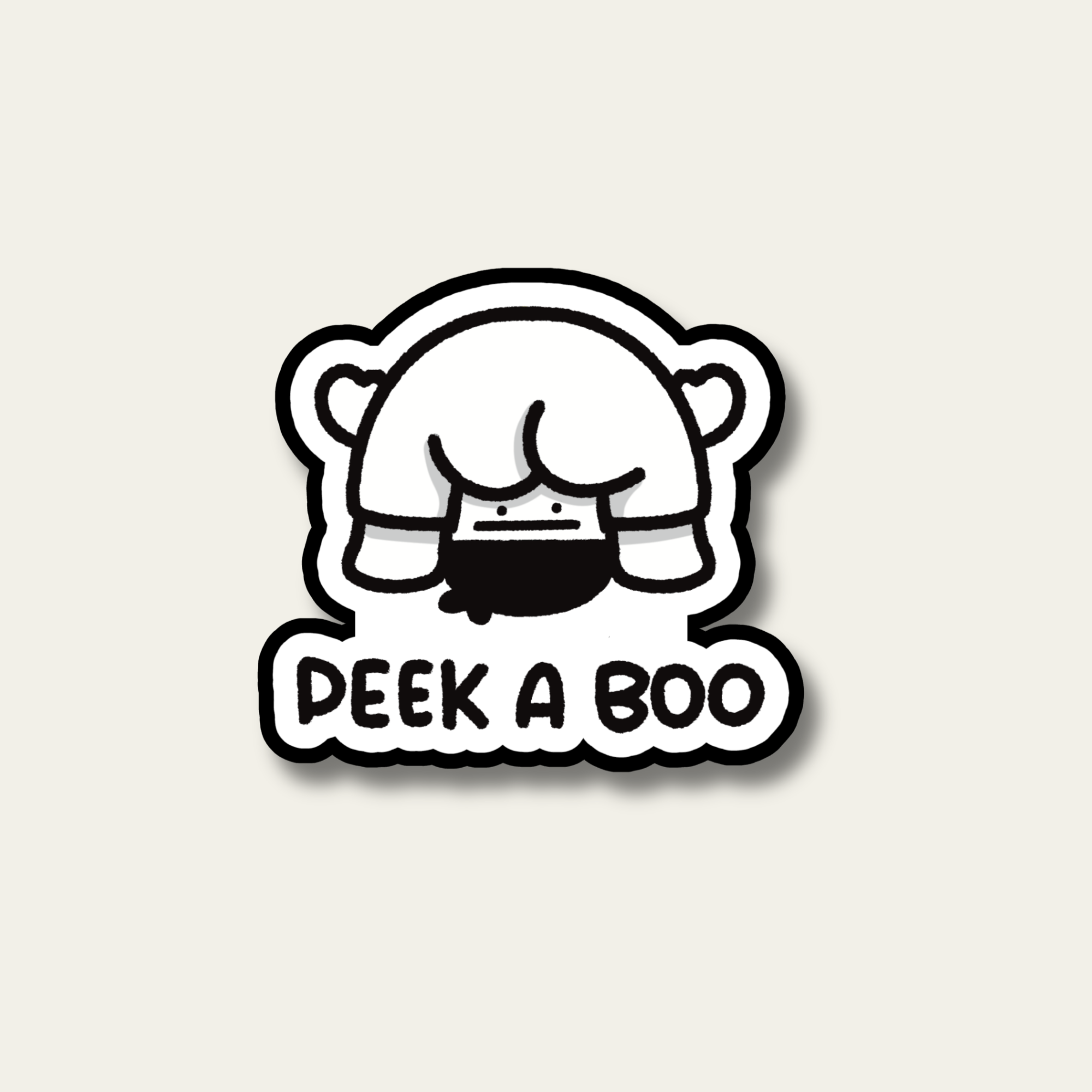 Peek A Boo Bao Sticker