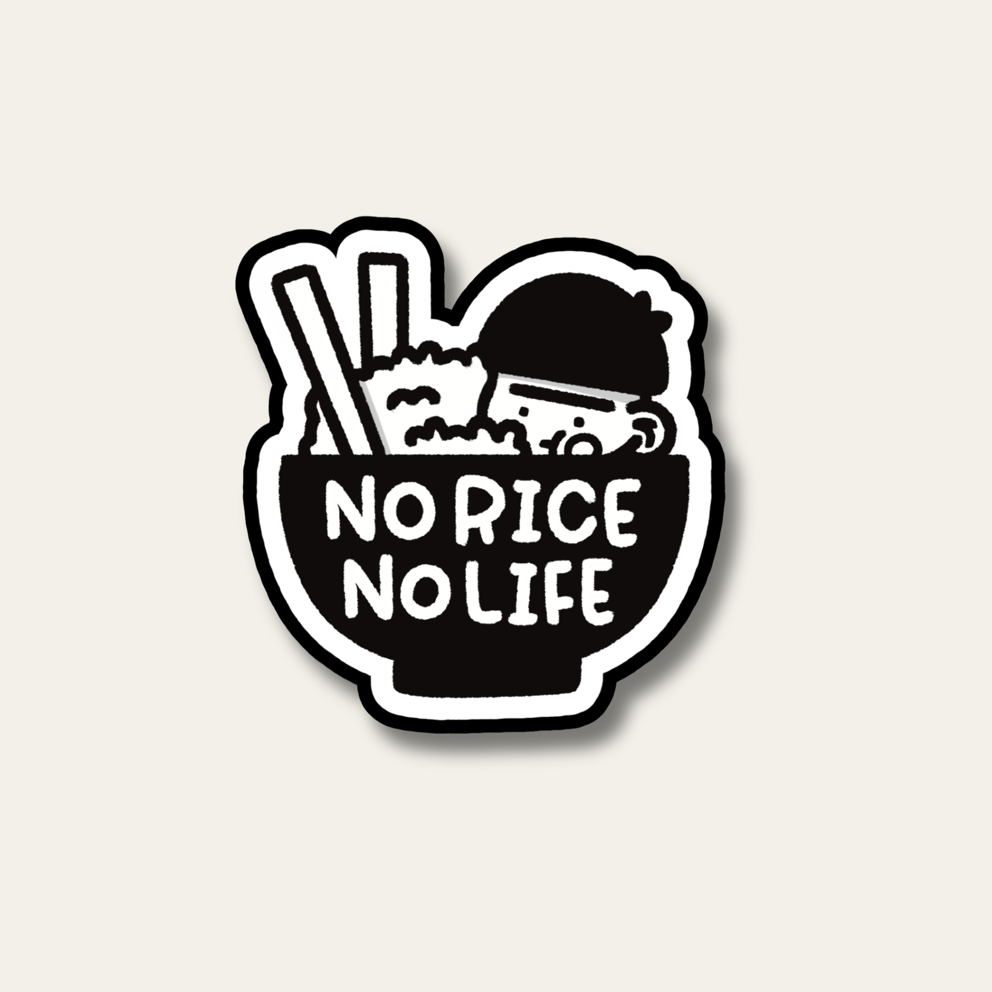 No Rice No Life Bao Sticker