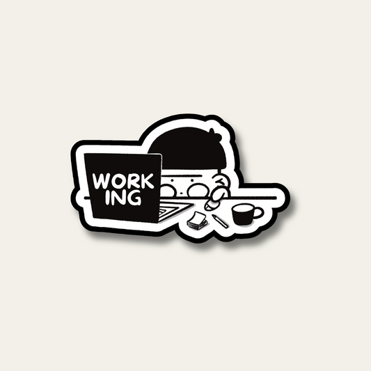Hard(ly) Working Sticker