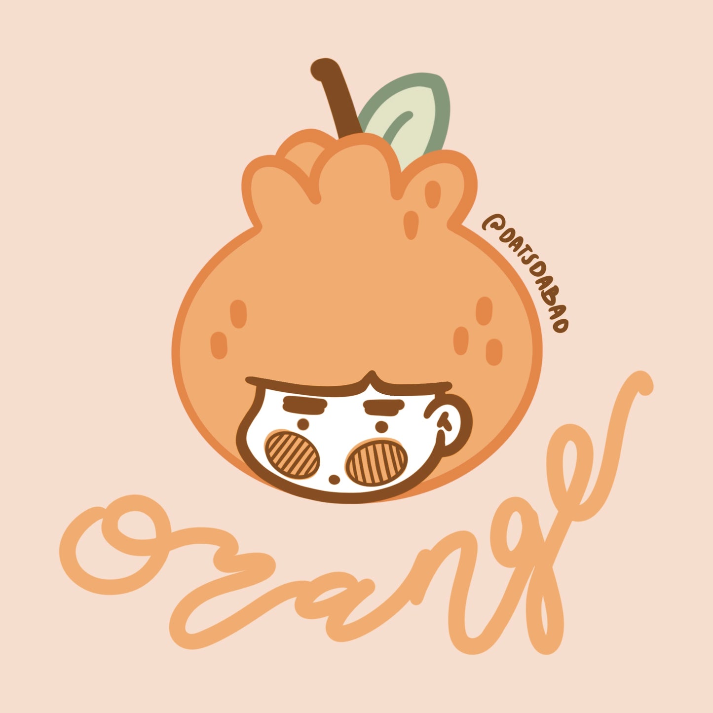 Orange Bao Sticker