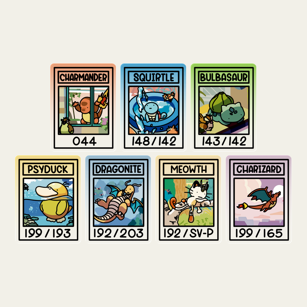 Bokémon TCG Acrylic Keychain - Gen 1
