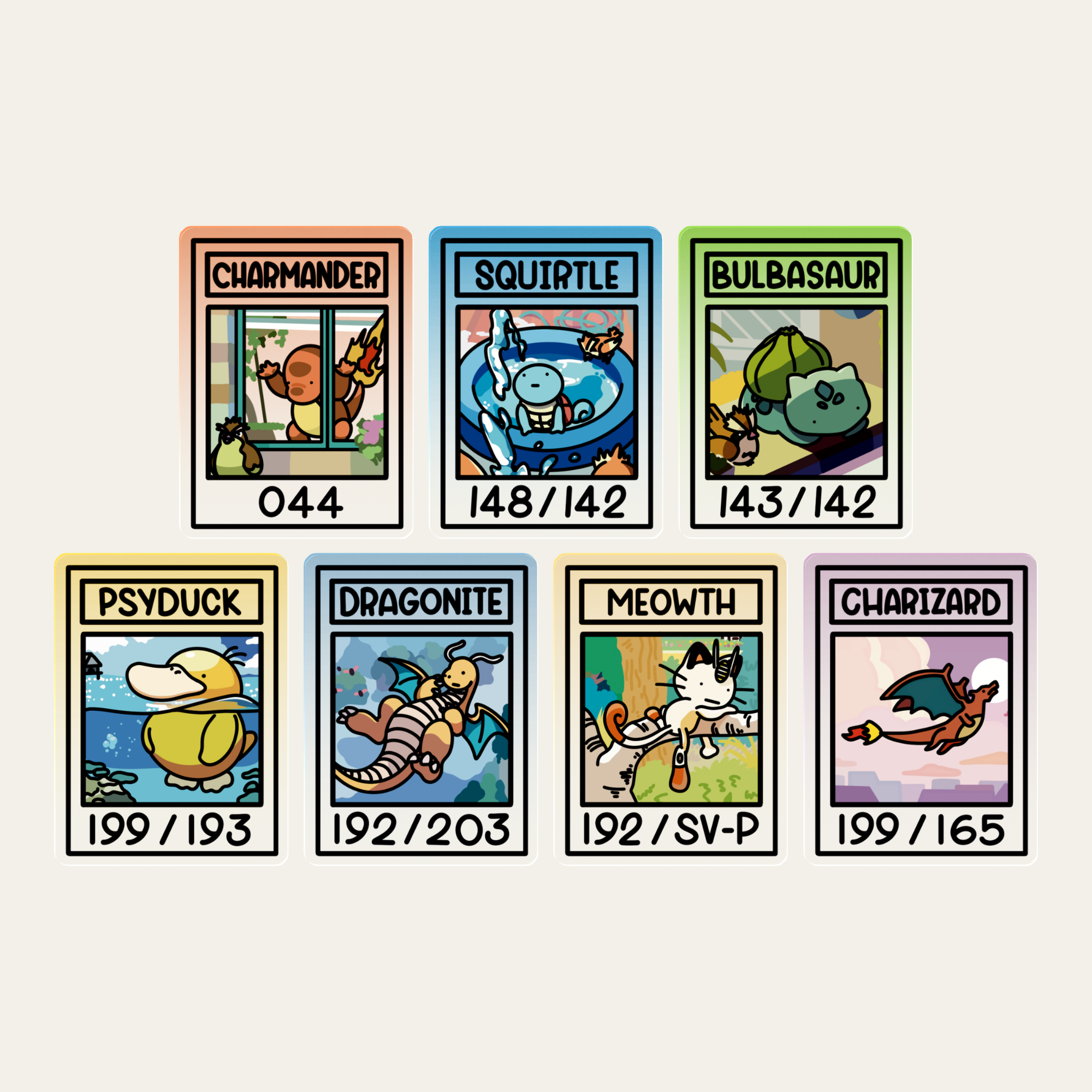 Bokémon TCG Acrylic Keychain - Gen 1