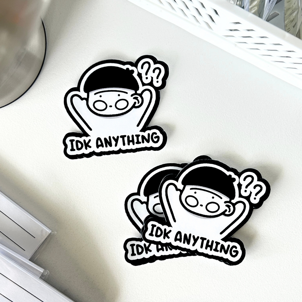 IDK Anything Bao Sticker