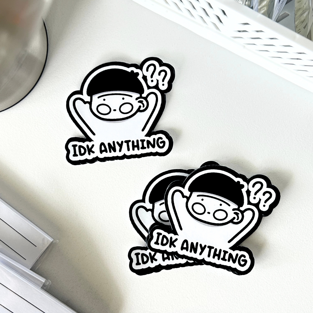 IDK Anything Bao Sticker