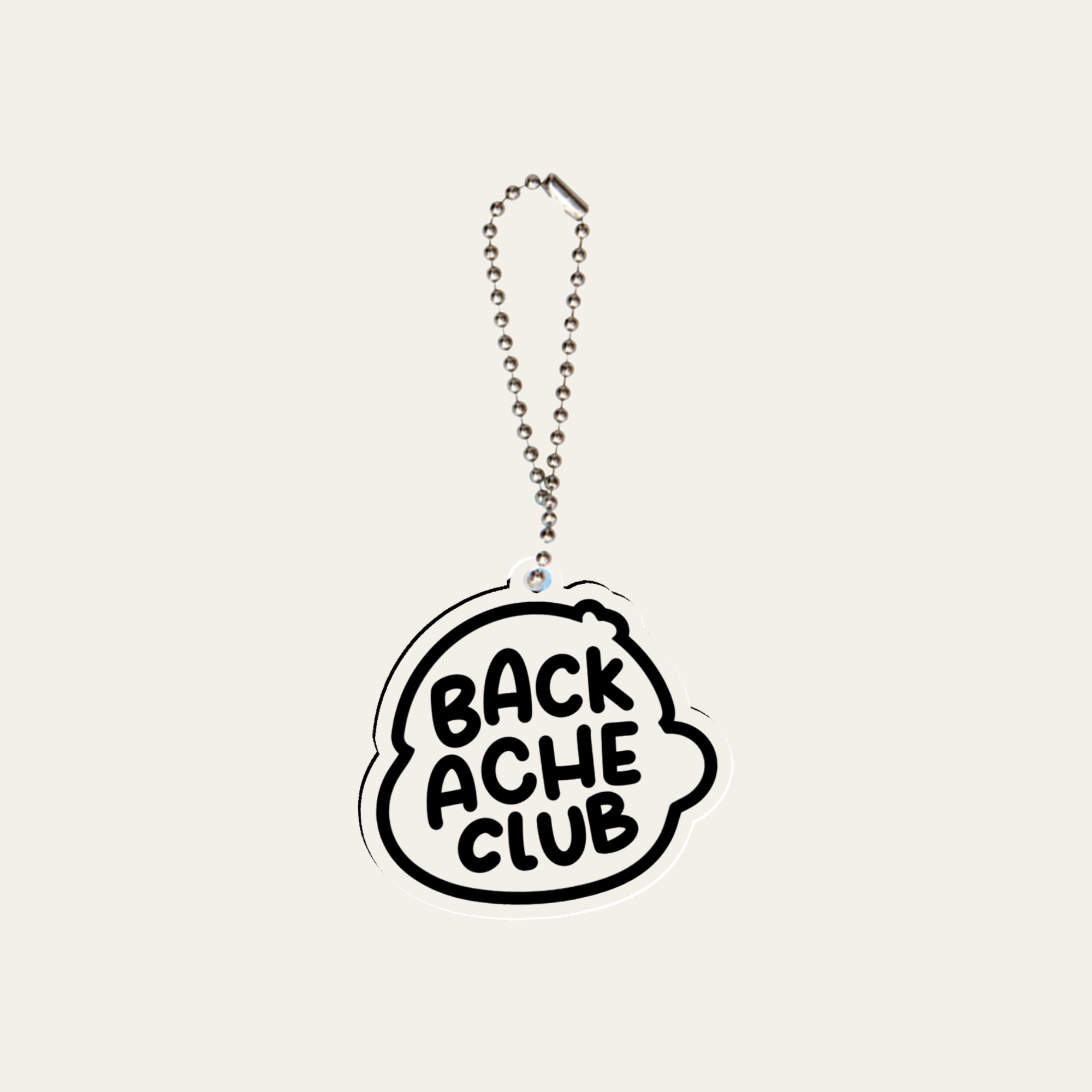 Back Ache Club Keyring