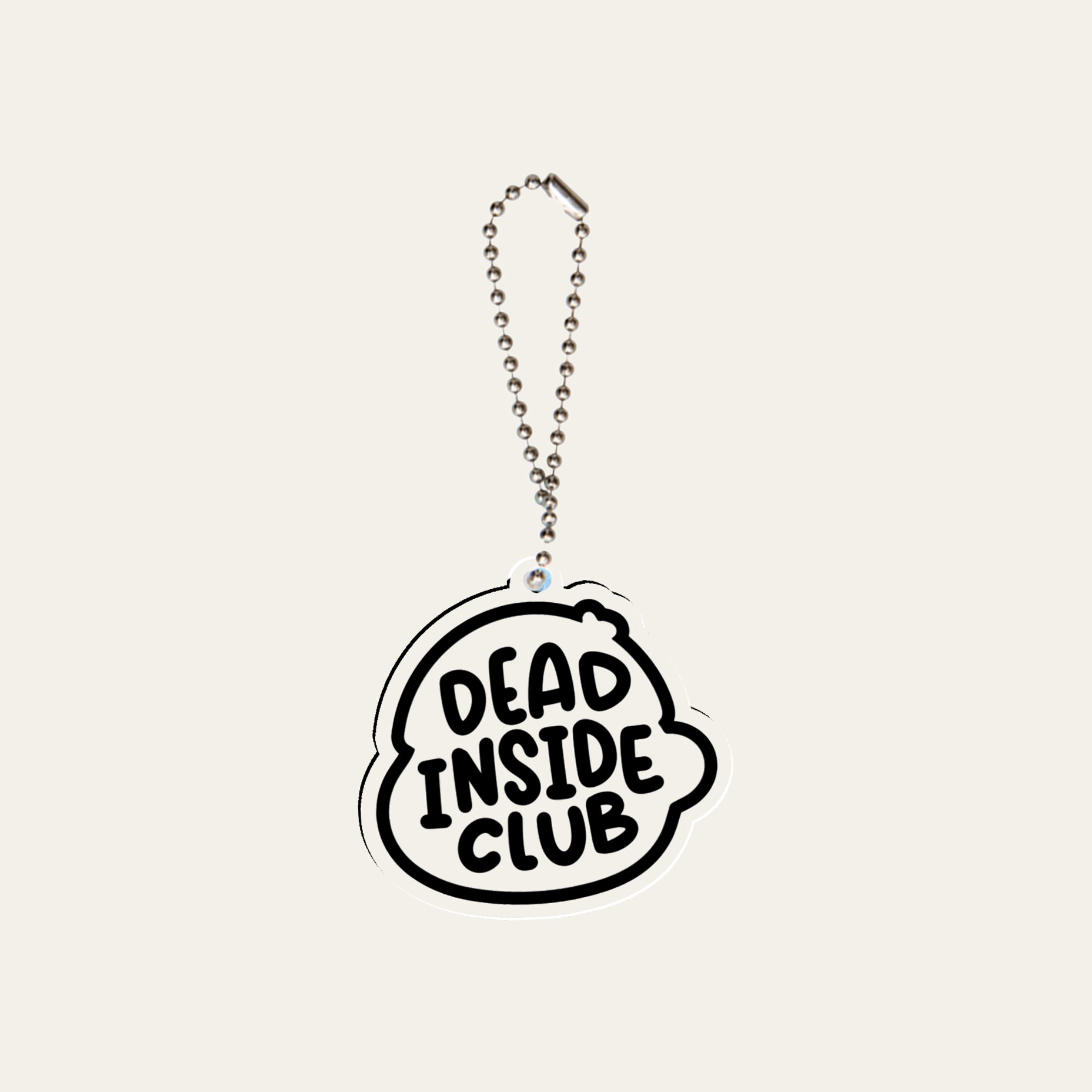 Dead Inside Club Keyring