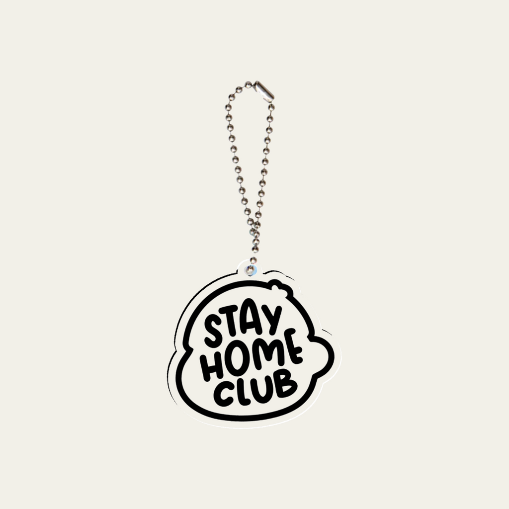 Stay Home Club Keyring