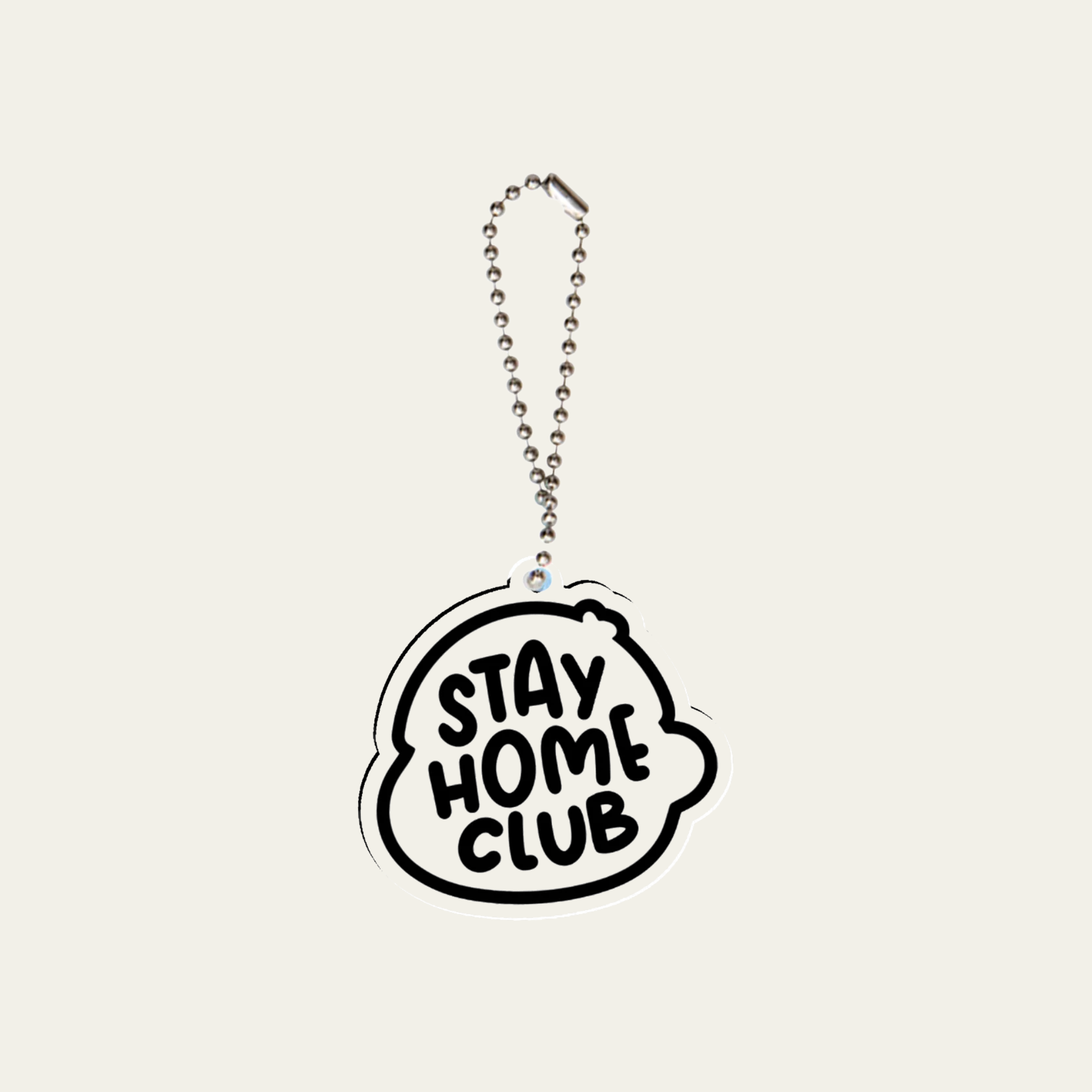 Stay Home Club Keyring