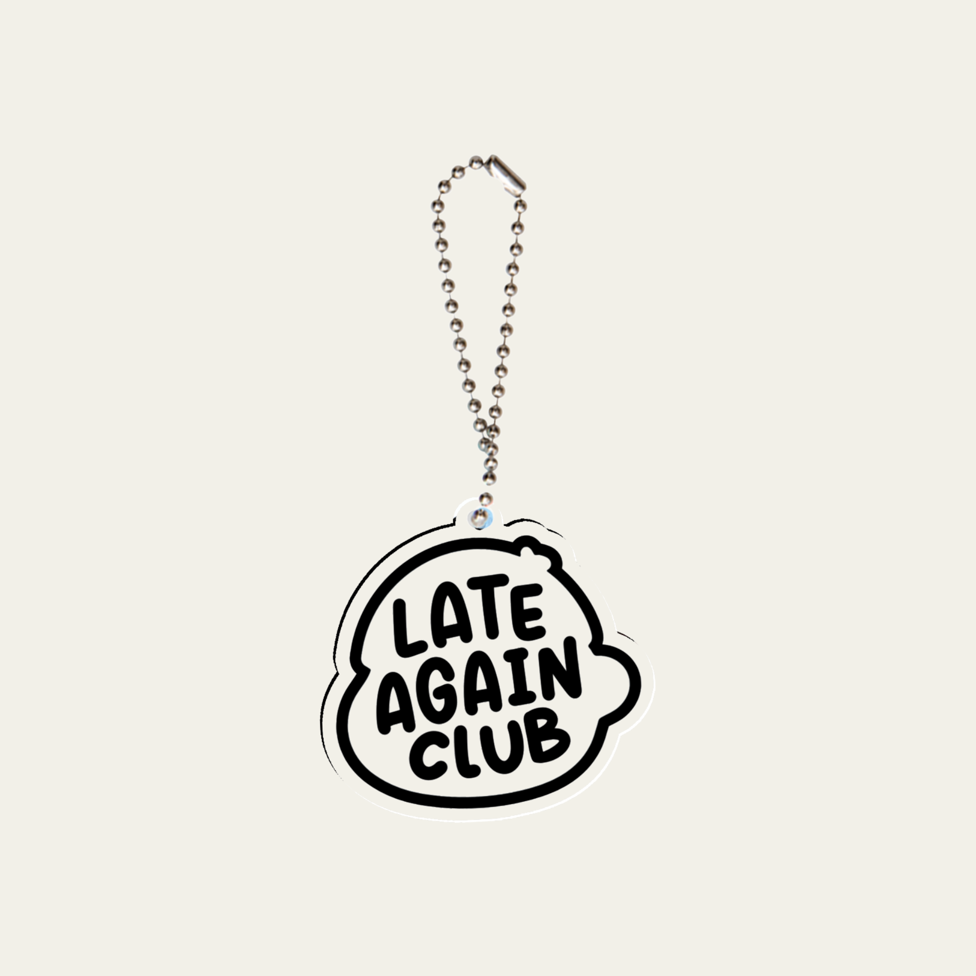 Late Again Club Keyring