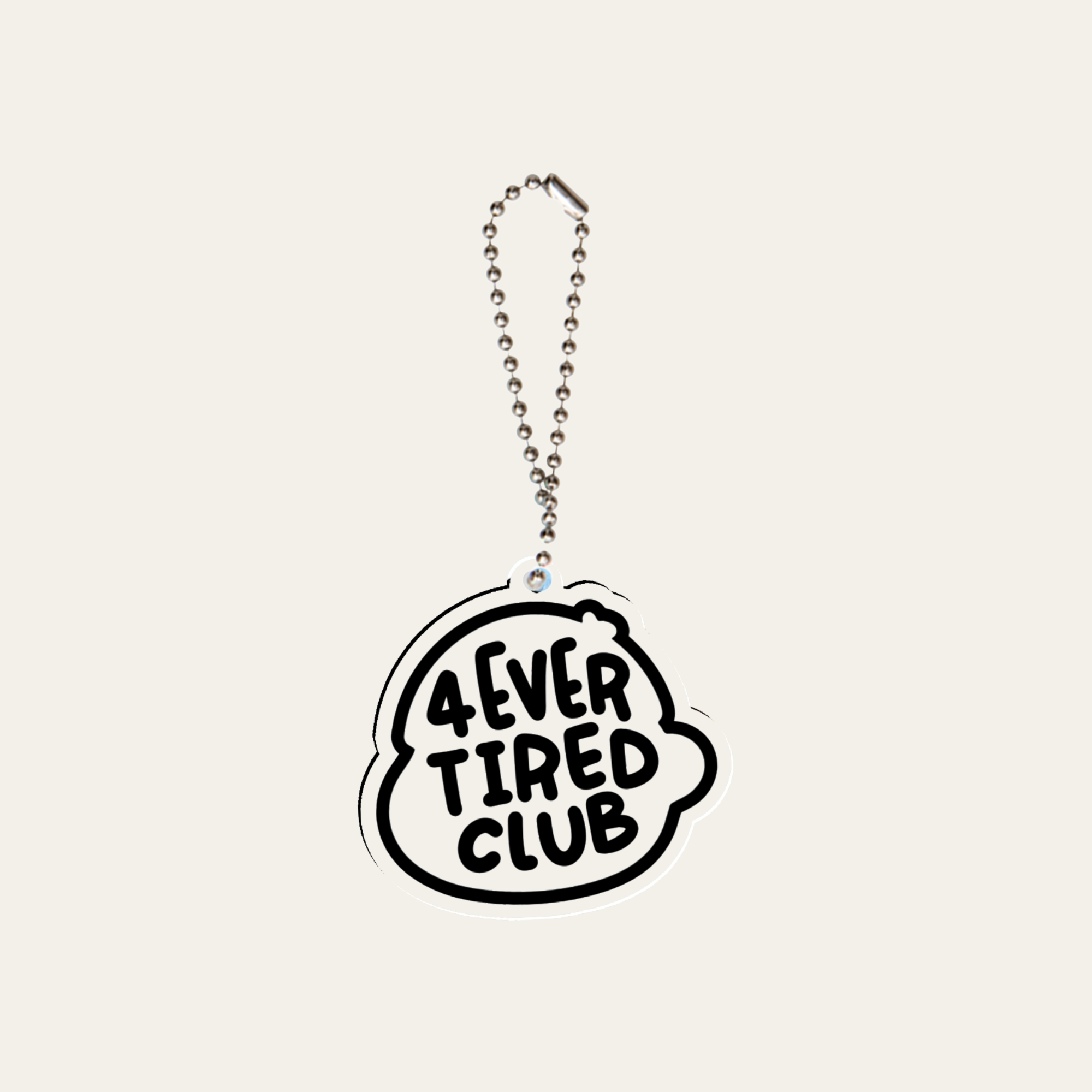 Forever Tired Club Keyring
