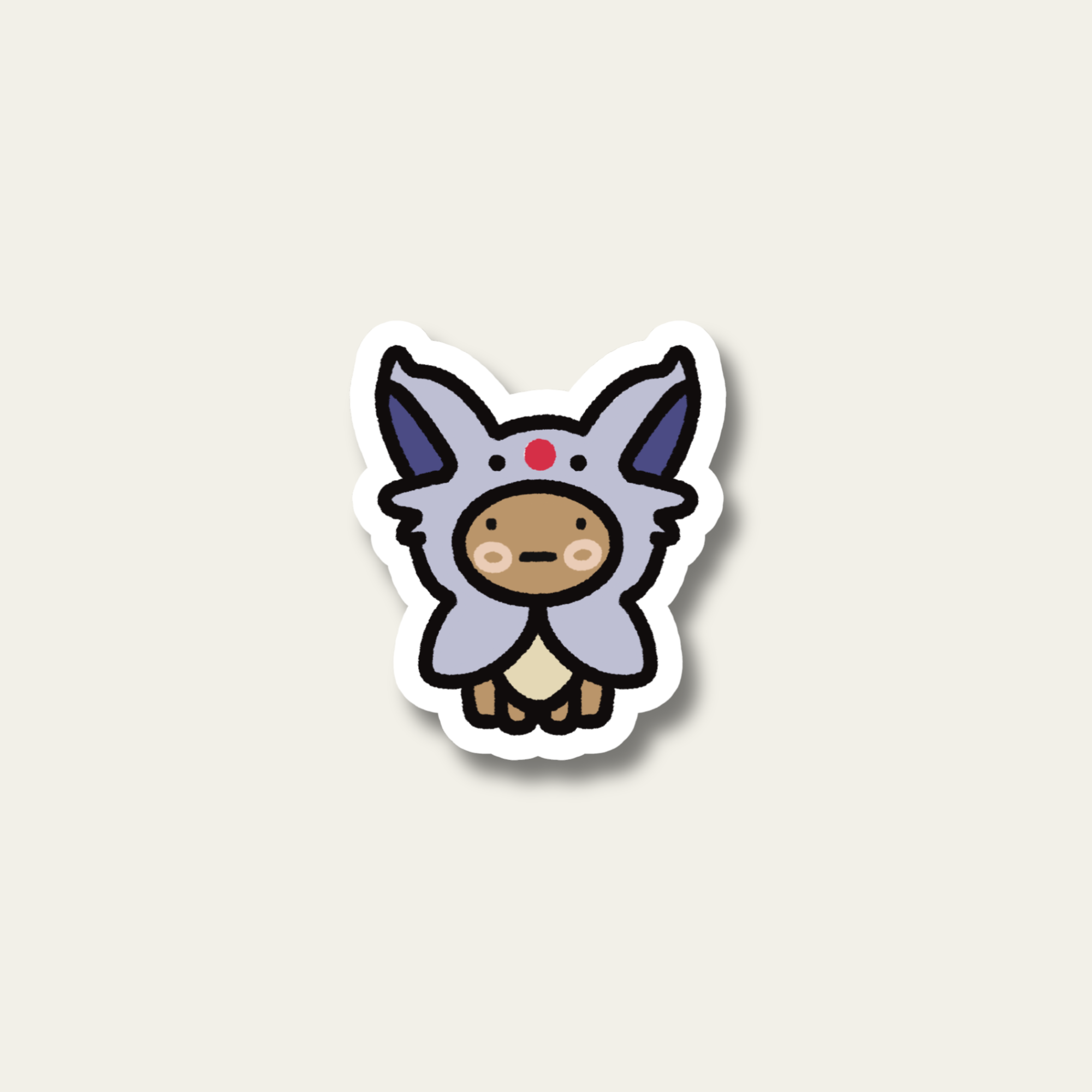 Espeon Poncho Wearing Eevee Sticker