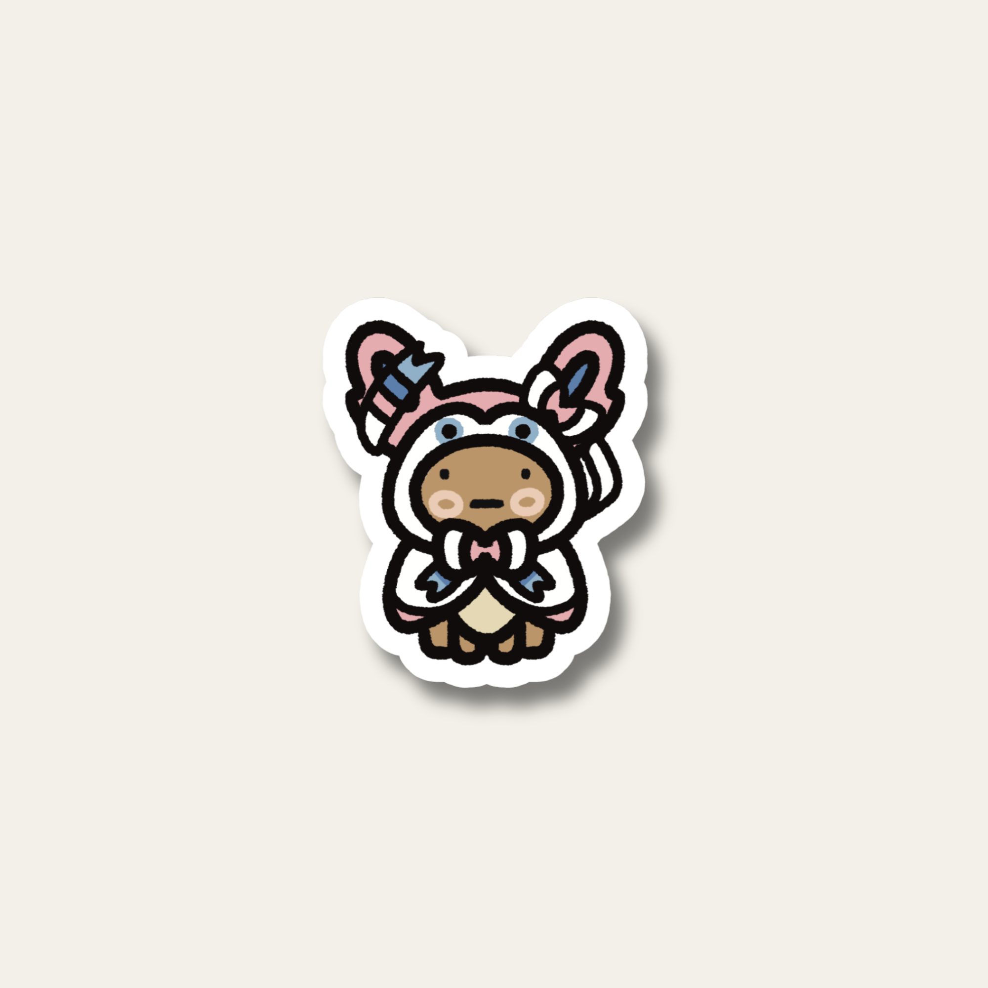 Sylveon Poncho Wearing Eevee Sticker