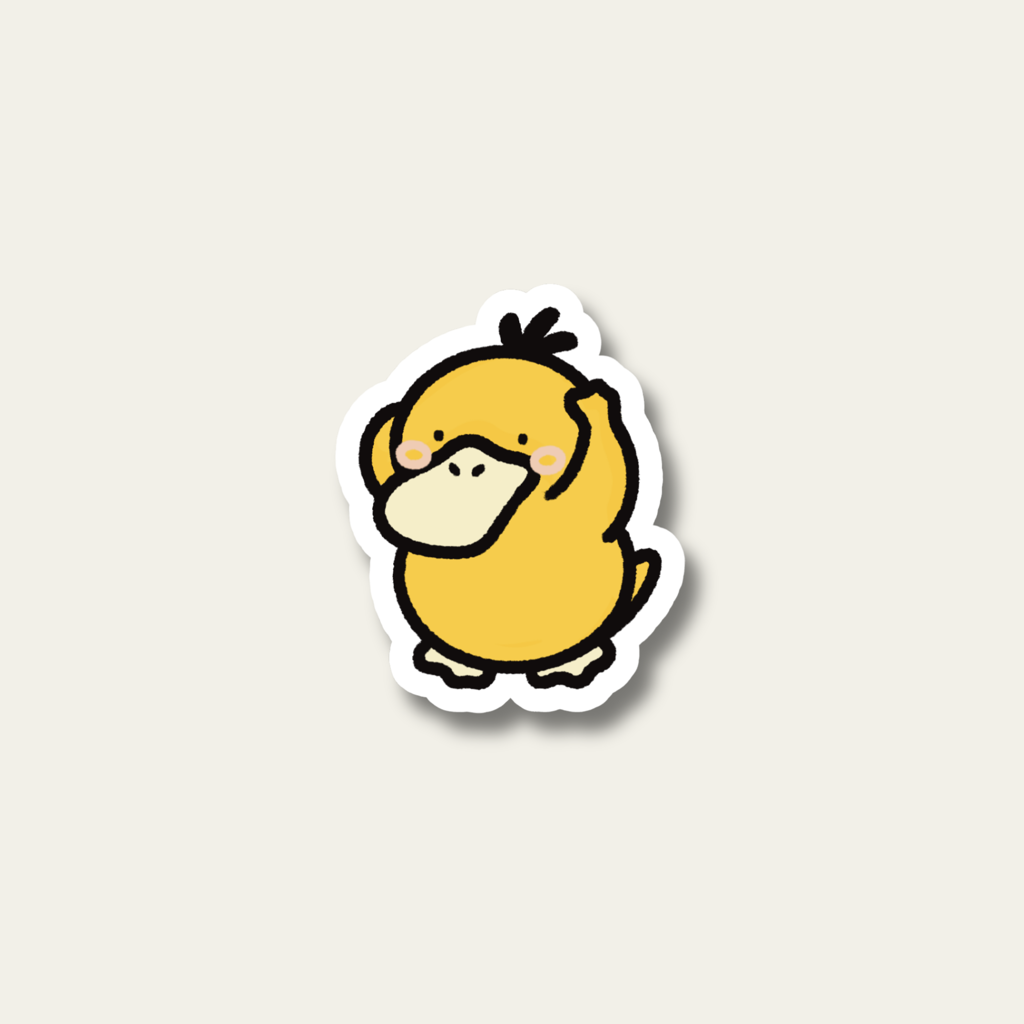 Psyduck 2.0 Sticker