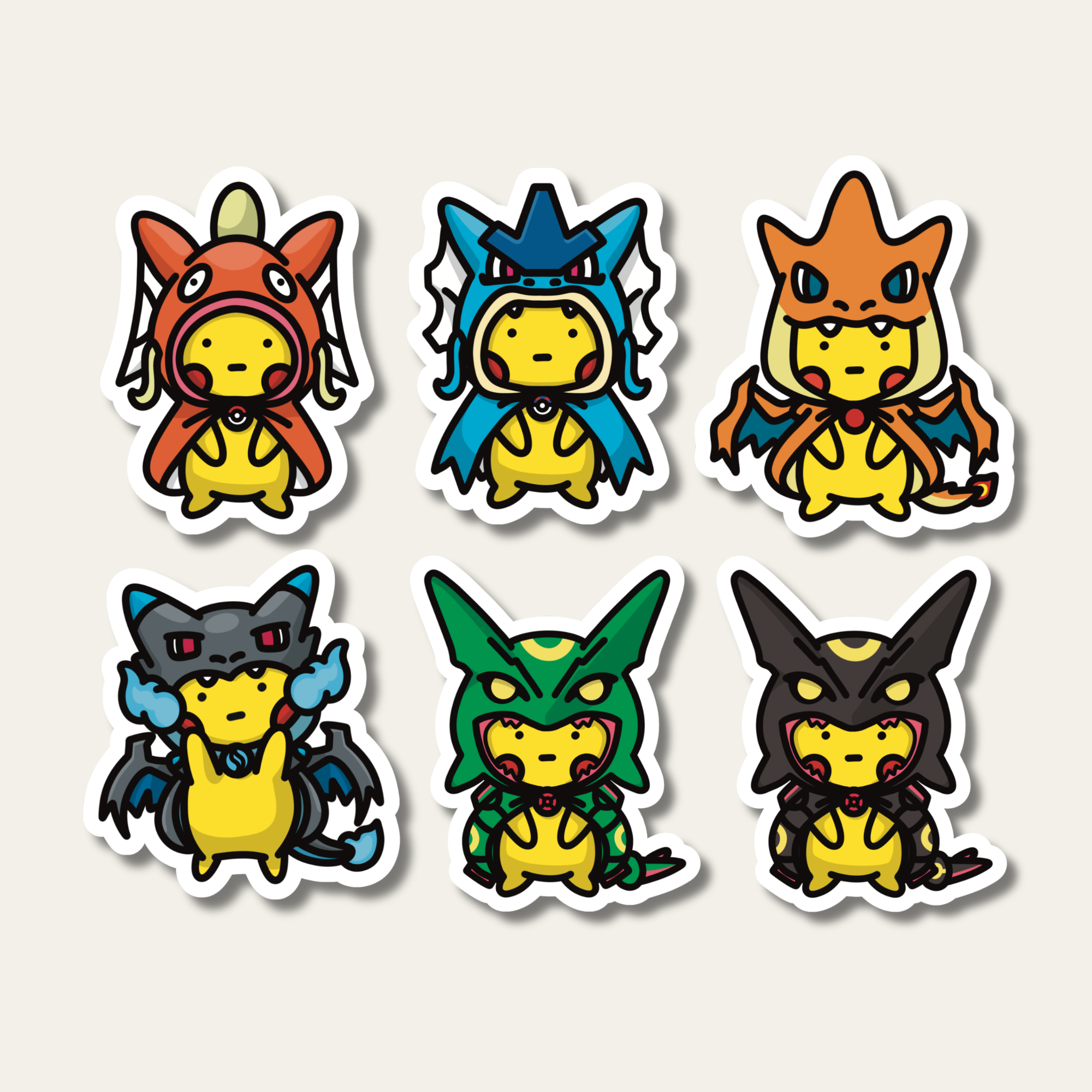 Poncho Wearing Pikachu Set